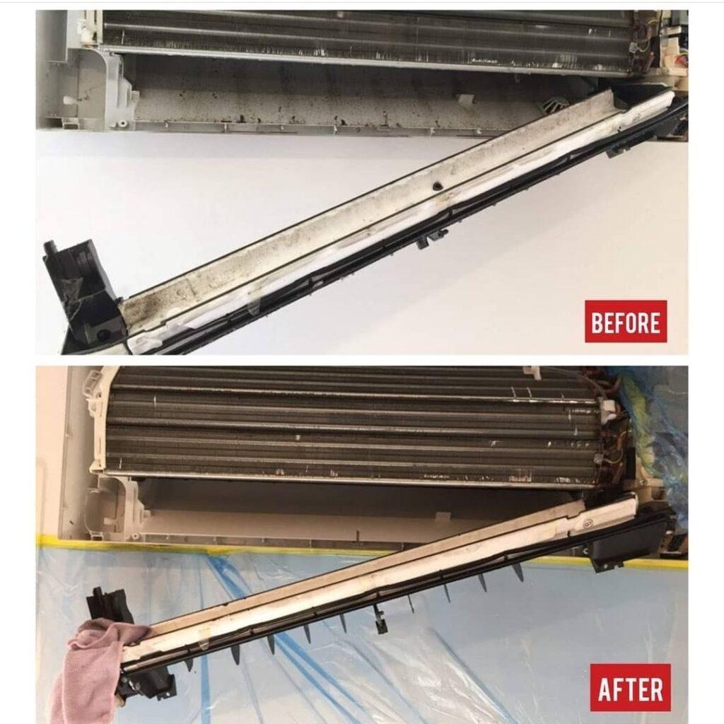 Heat pump after cleaning