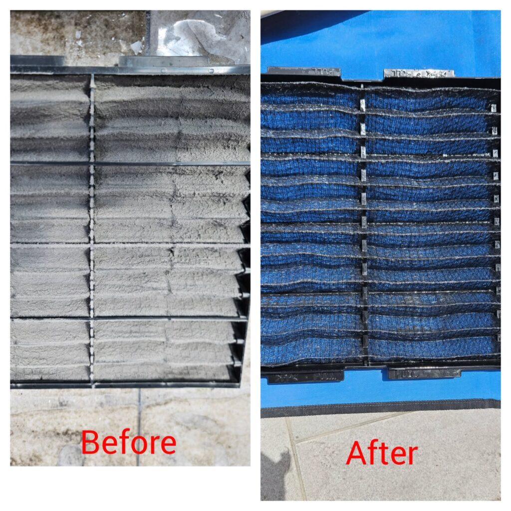 Clean heat pump unit
