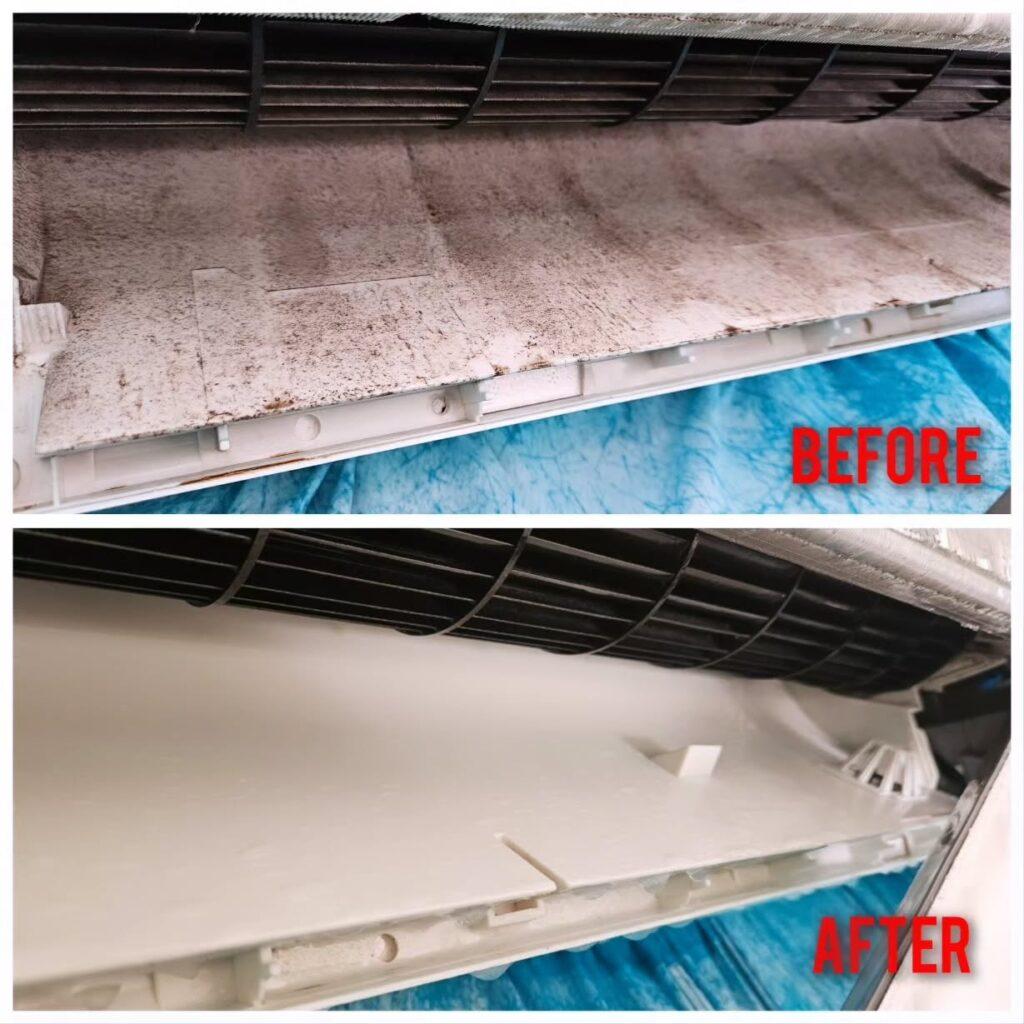 Heat pump deep cleaning service